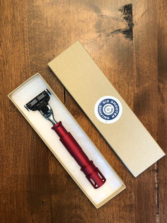 Men's Razor - Incendiary : M-Series | Men's Razor Boxed View | Six Shooter Shaving