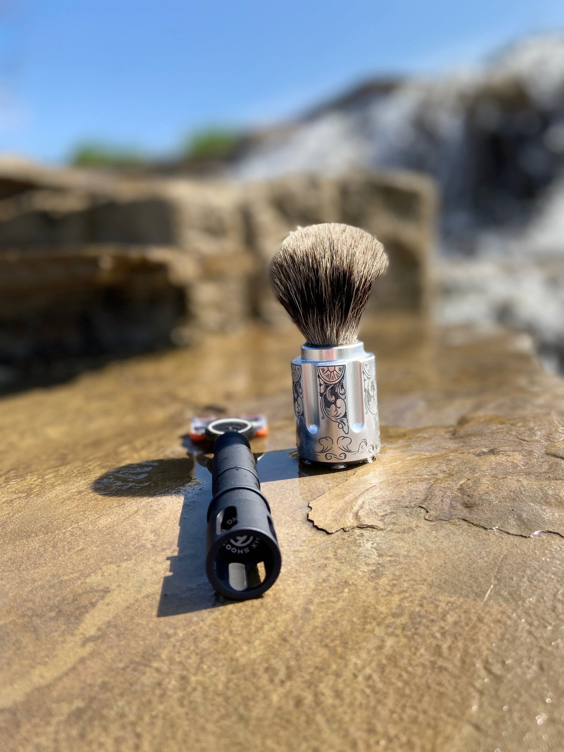 Western Style Shave Brush