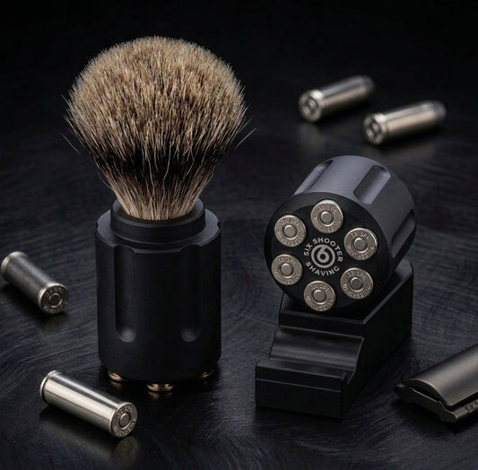 .38 Special Revolver Badger Shave Brush - Tactical