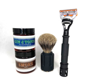 Tactical Shave Kit Gift Set | Shave Kit Contents View | Six Shooter Shaving