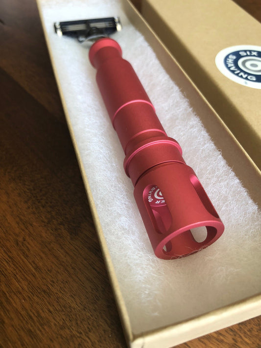 Shaving Razor - Tactical Pink : M-Series | Shaving Razor View | Six Shooter Shaving