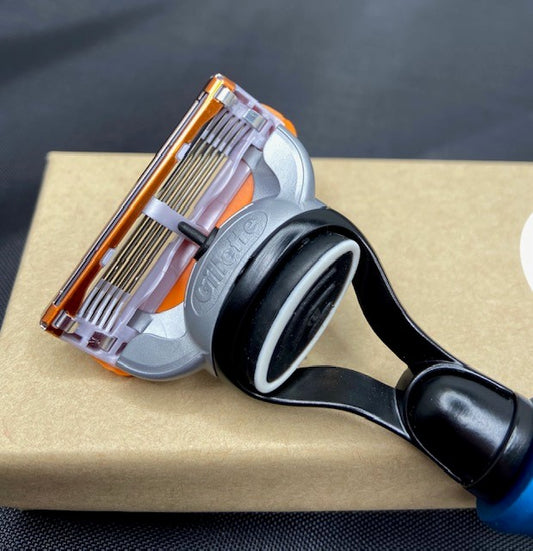 Men's Razor - Tactical : F-Series | Close Up Blade View | Six Shooter Shaving