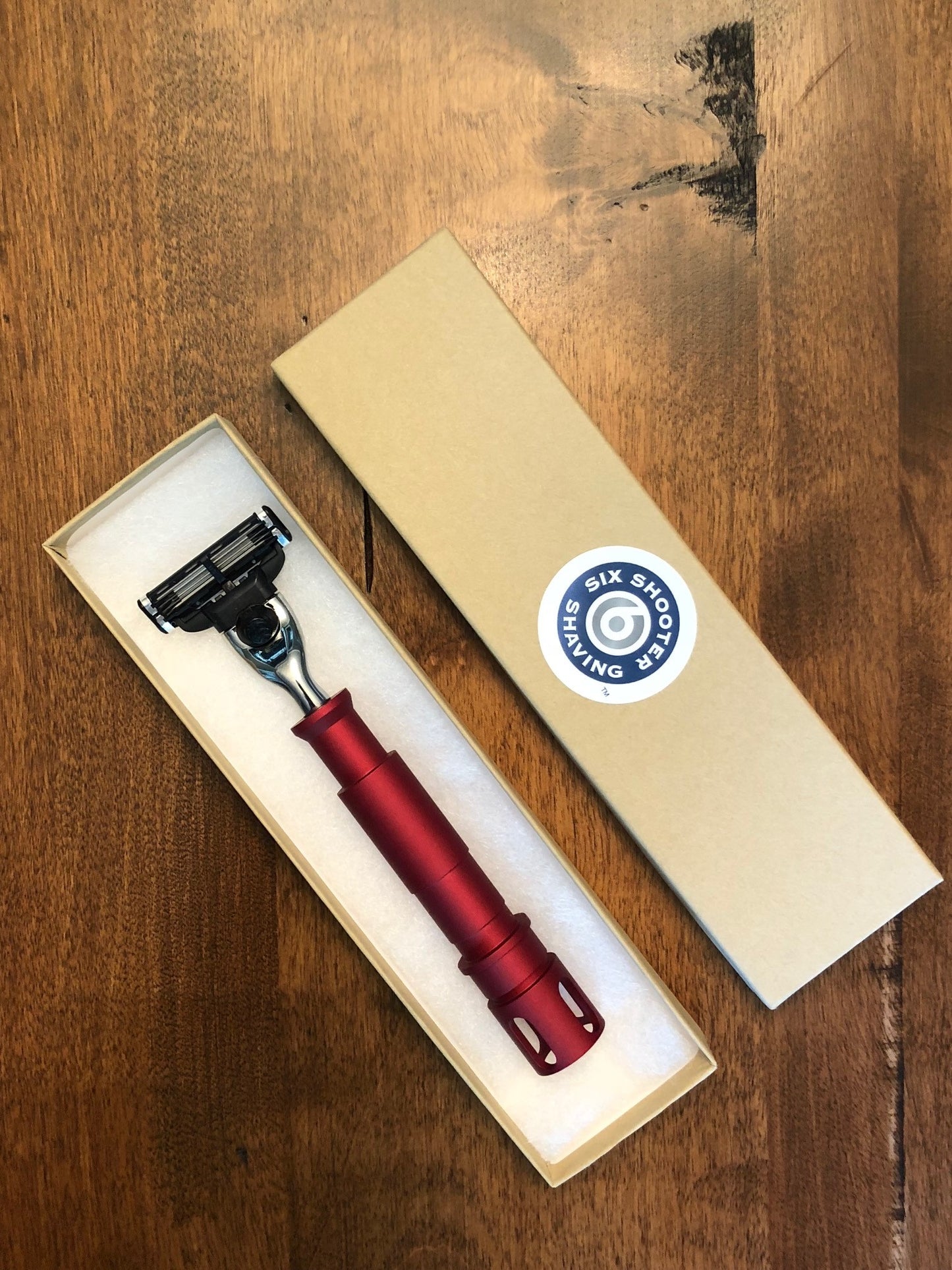 Men's Razor - Incendiary : M-Series | Men's Razor Boxed View | Six Shooter Shaving