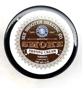 Men's Shaving Cream - Smoke 4oz. | Top Down View | Six Shooter Shaving